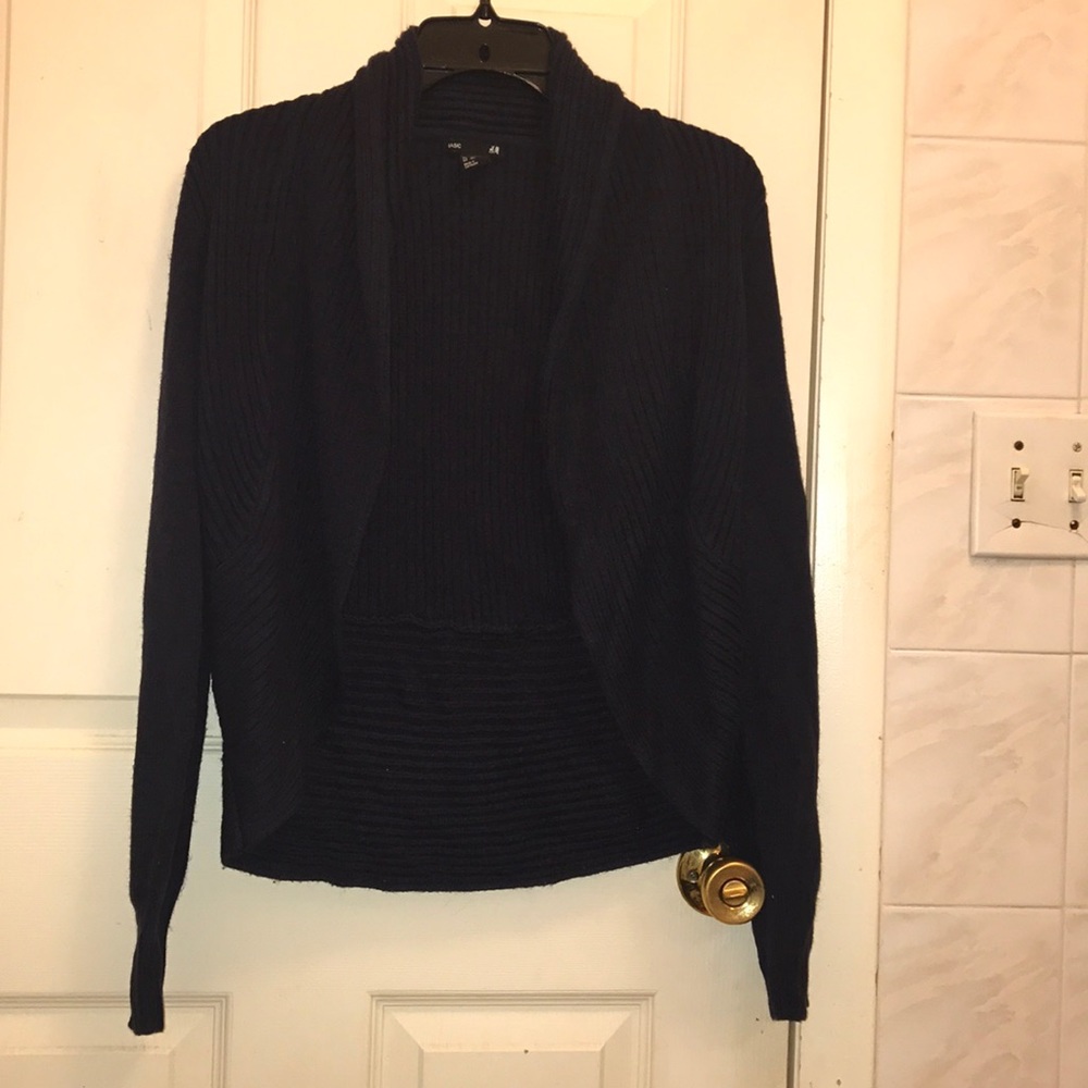H&M navy blue cardigan